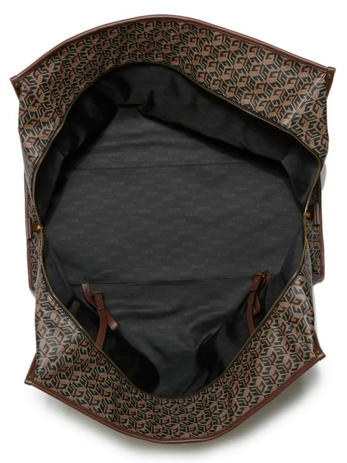 WomenMen GUESS Luggage and Travel Bags Ederlo Duffle Bag Black Floral Print