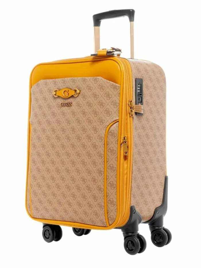 WomenMen GUESS Luggage and Travel Bags Izzy 18034 8Wheel Suitcase Jaunelemon Yellow WomenMen GUESS Luggage and Travel Bags Izzy 18034 8Wheel Suitcase Jaunelemon Yellow