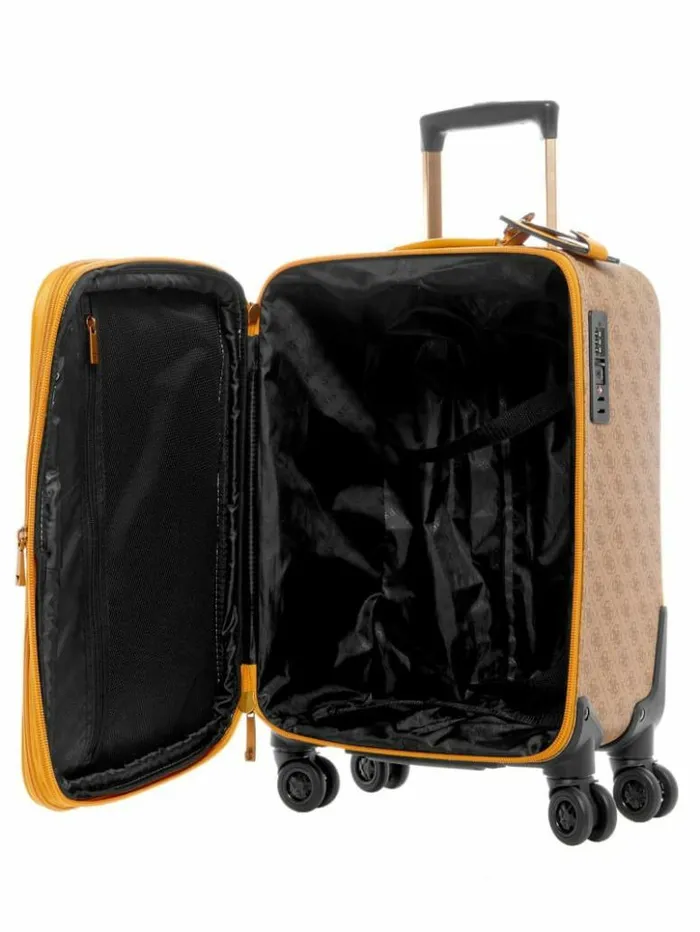 WomenMen GUESS Luggage and Travel Bags Izzy 18034 8Wheel Suitcase Jaunelemon Yellow WomenMen GUESS Luggage and Travel Bags Izzy 18034 8Wheel Suitcase Jaunelemon Yellow