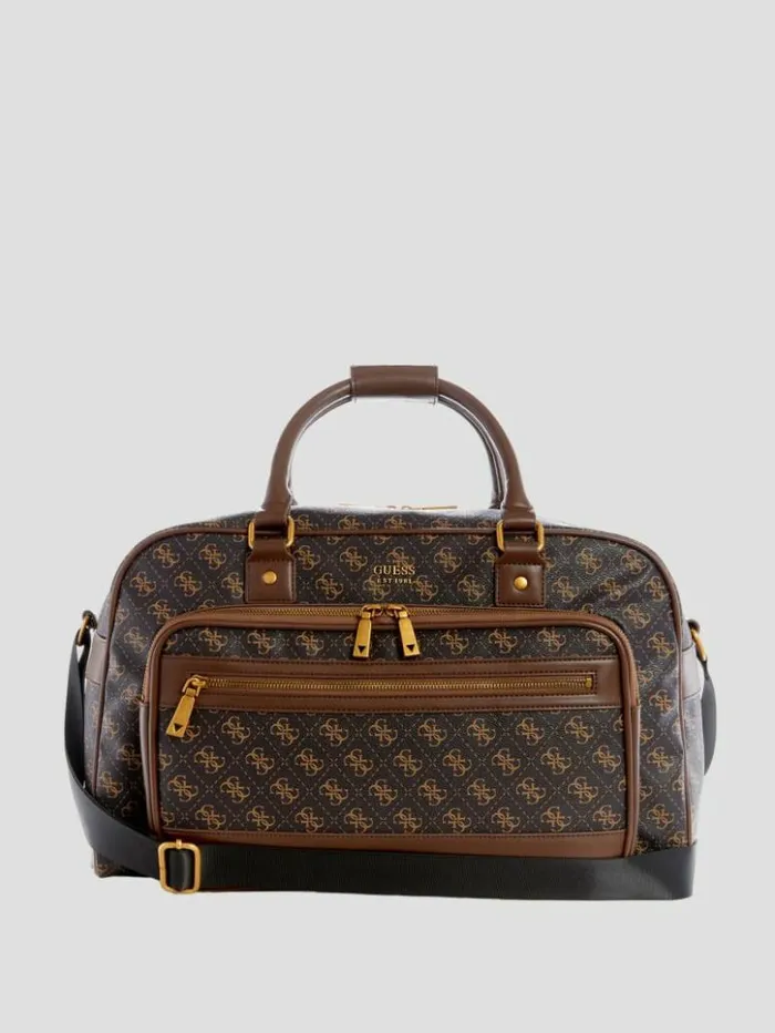 WomenMen GUESS Luggage and Travel Bags Keith Duffel Bag Brown