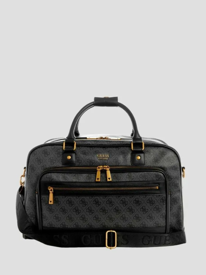 WomenMen GUESS Luggage and Travel Bags Keith Duffel Bag Coal Multi