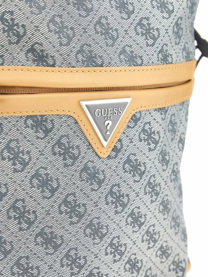 WomenMen GUESS Luggage and Travel Bags Vezzola Jacquard Backpack Blue