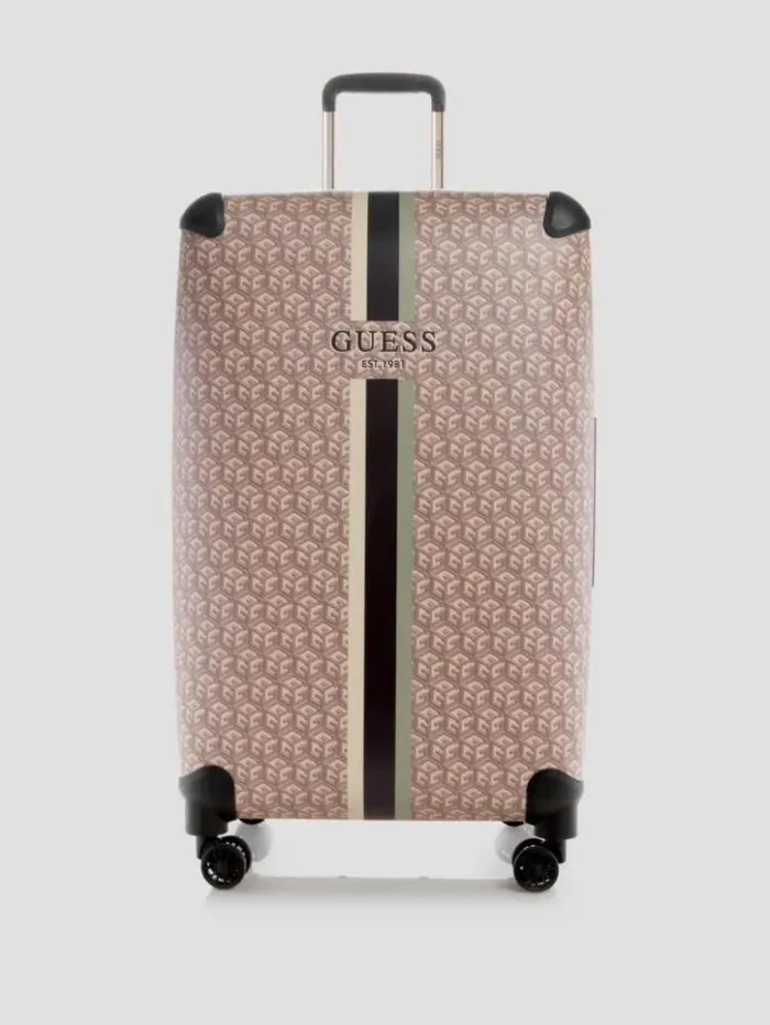 WomenMen GUESS Luggage and Travel Bags Wilder G Cube 28034 8Wheel Suitcase Espresso Logo WomenMen GUESS Luggage and Travel Bags Wilder G Cube 28034 8Wheel Suitcase Espresso Logo