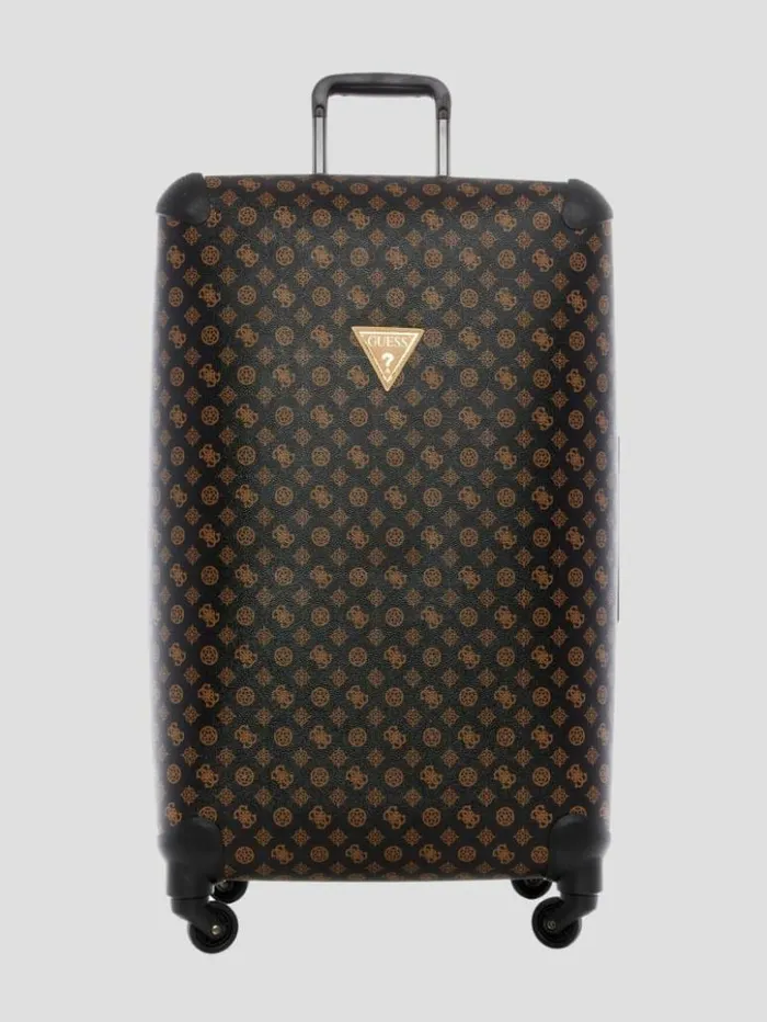 WomenMen GUESS Luggage and Travel Bags Wilder Peony Logo 28034 4Wheel Suitcase Brown WomenMen GUESS Luggage and Travel Bags Wilder Peony Logo 28034 4Wheel Suitcase Brown