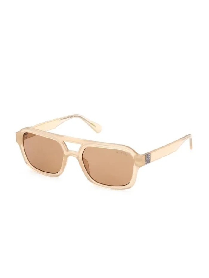 WomenMen GUESS Sunglasses GUESS Originals Aviator Sunglasses Shiny Beige Brown WomenMen GUESS Sunglasses GUESS Originals Aviator Sunglasses Shiny Beige Brown