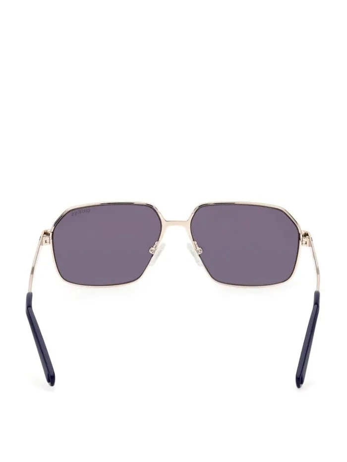 WomenMen GUESS Sunglasses Otto Navigator Metal Sunglasses 32v Gold