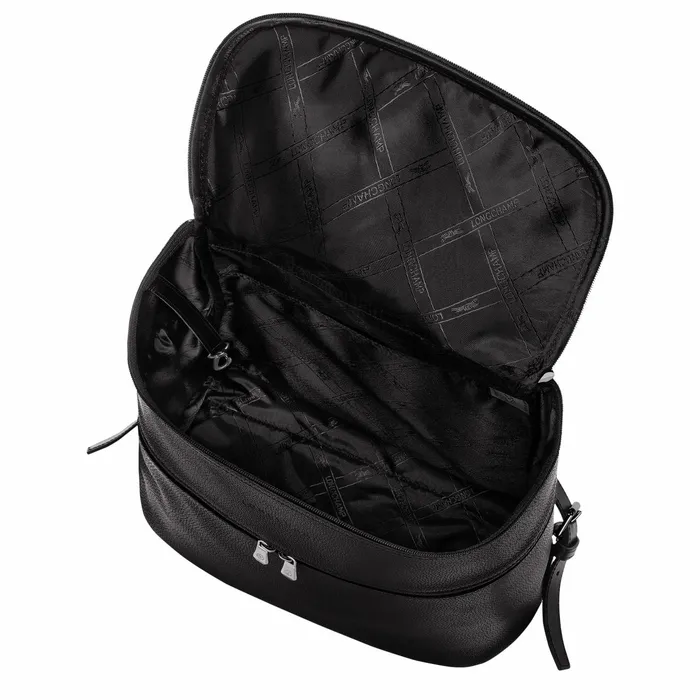 WomenMen Le Foulonn Backpack Black Longchamp Backpacks