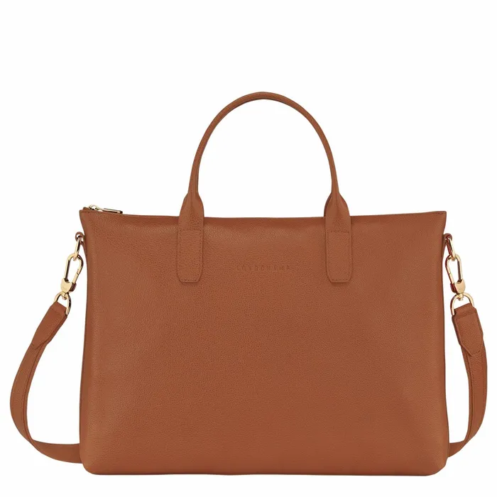 WomenMen Le Foulonn S Briefcase Caramel Longchamp Briefcase