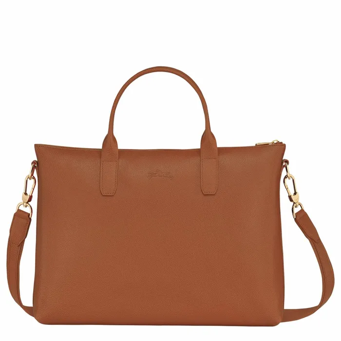 WomenMen Le Foulonn S Briefcase Caramel Longchamp Briefcase