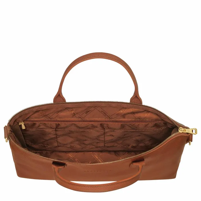 WomenMen Le Foulonn S Briefcase Caramel Longchamp Briefcase