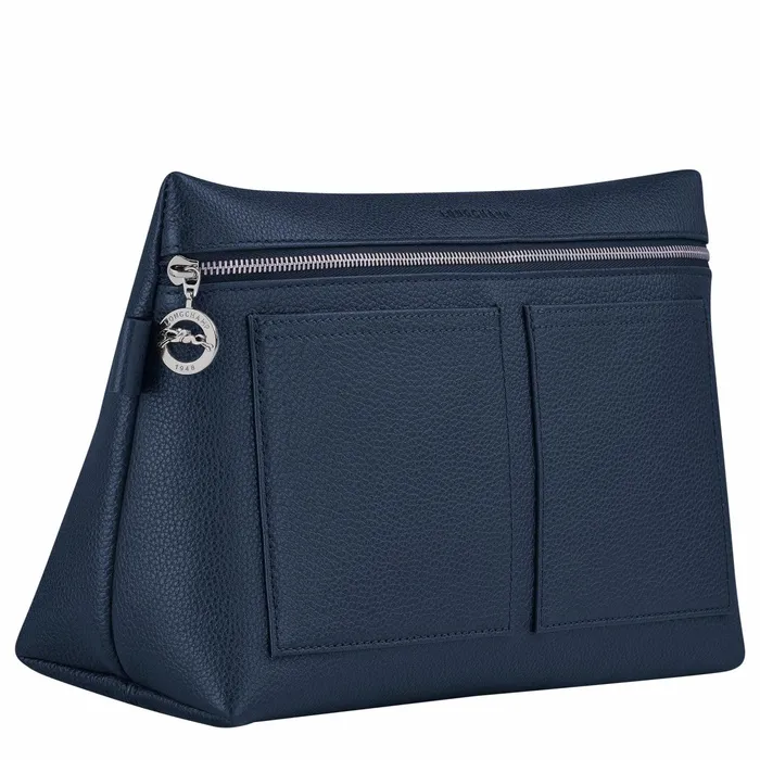 WomenMen Le Foulonn Toiletry Case Navy Longchamp Toiletry Bags