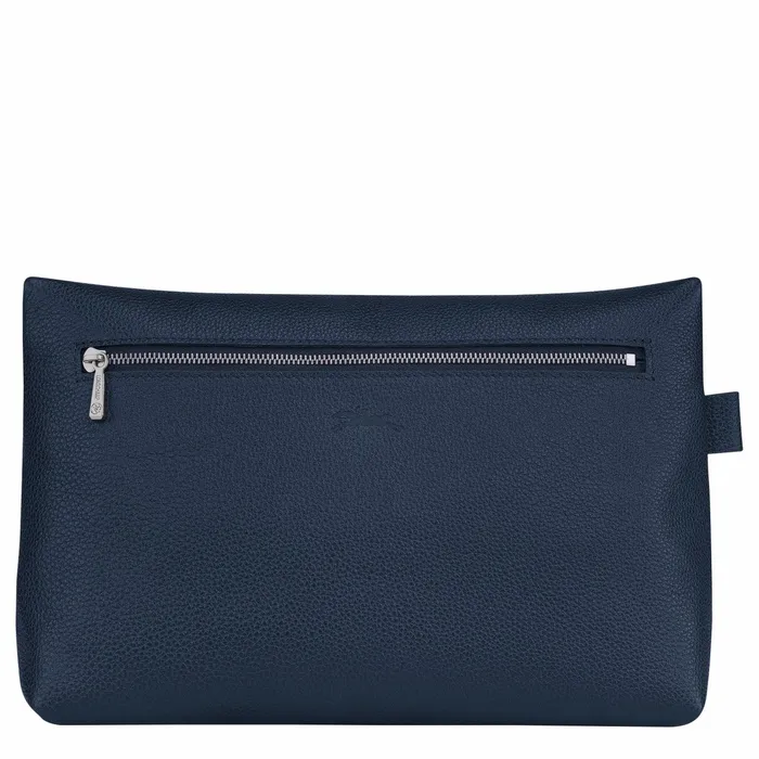WomenMen Le Foulonn Toiletry Case Navy Longchamp Toiletry Bags