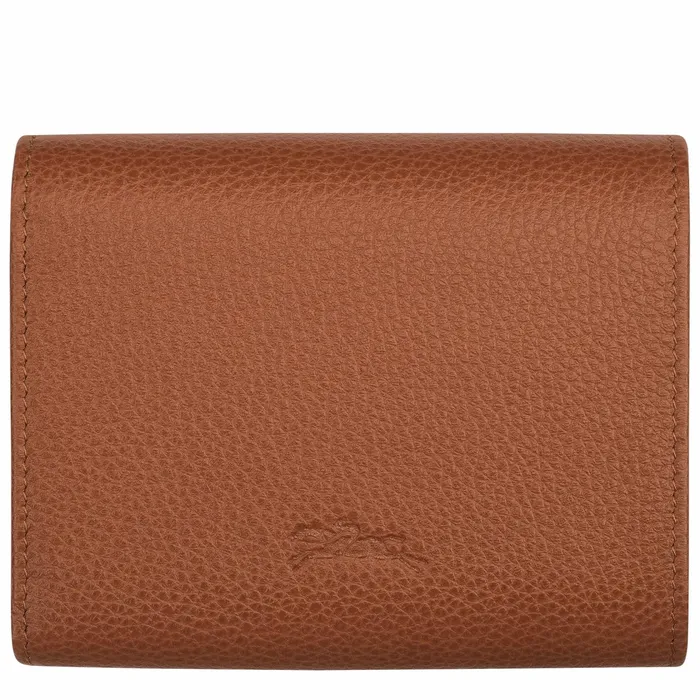 WomenMen Le Foulonn Wallet Caramel Longchamp Leather Wallets