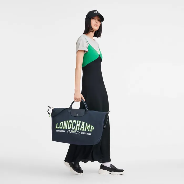 WomenMen Le Pliage Collection Travel Bag Navy Longchamp Travel Bags