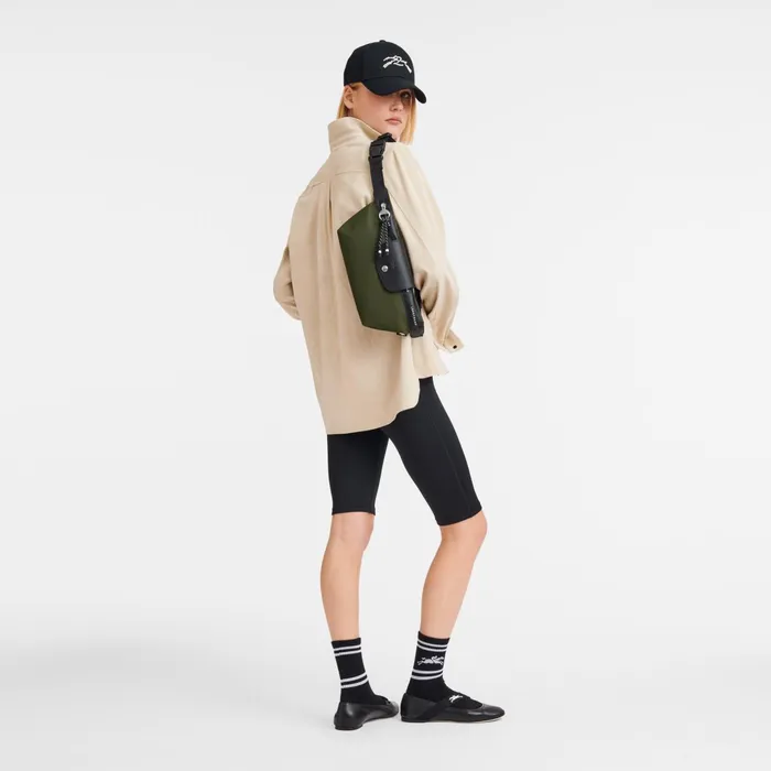 WomenMen Le Pliage Energy M Belt Bag Khaki Longchamp Belt Bags