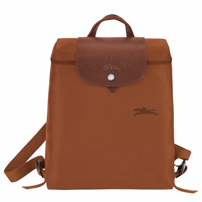WomenMen Le Pliage Green M Backpack Cognac Longchamp Backpacks