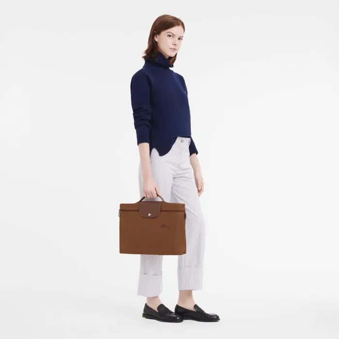 WomenMen Le Pliage Green S Briefcase Cognac Longchamp Briefcase