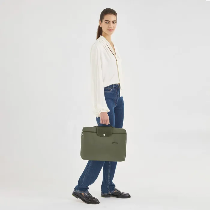 WomenMen Le Pliage Green S Briefcase Forest Longchamp Briefcase