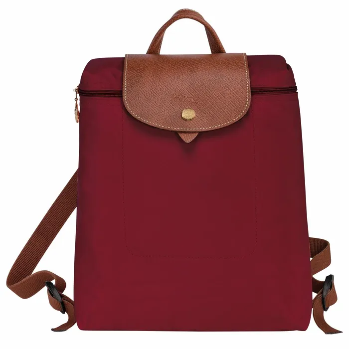 WomenMen Le Pliage Original M Backpack Red Longchamp Backpacks