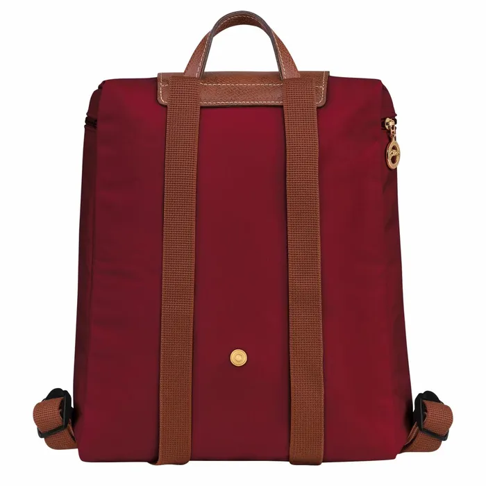 WomenMen Le Pliage Original M Backpack Red Longchamp Backpacks