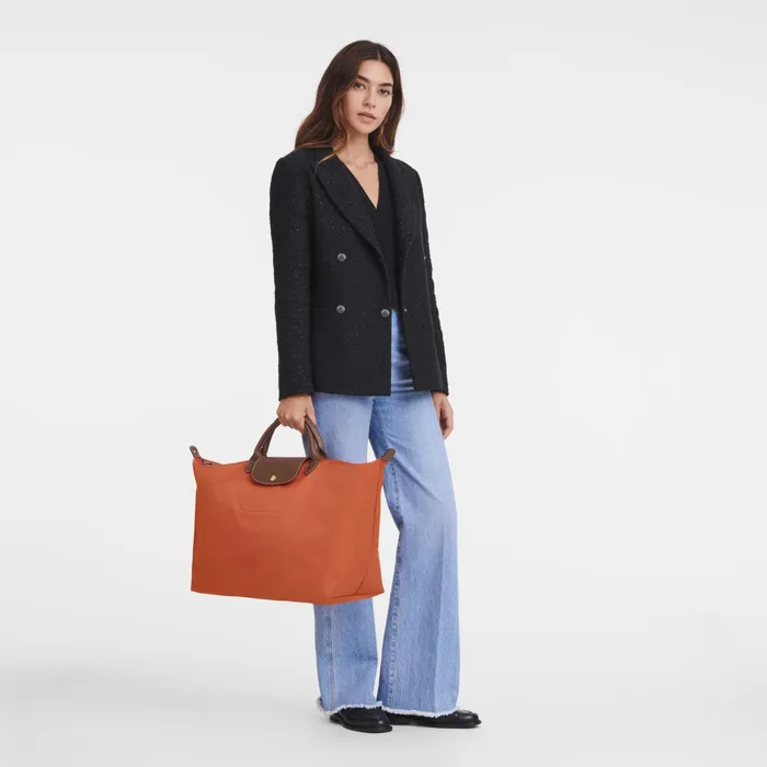 WomenMen Le Pliage Original S Travel Bag Orange Longchamp Travel Bags