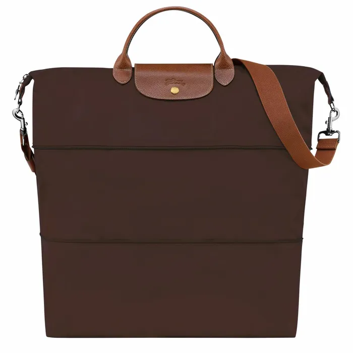 WomenMen Le Pliage Original Travel Bag Expandable Ebony Longchamp Travel Bags
