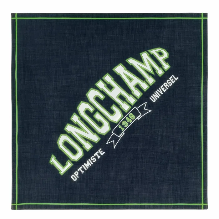 WomenMen Le Pliage University Scarf Navy Longchamp Stoles