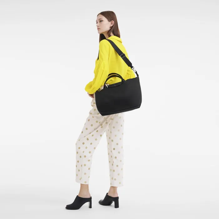 WomenMen Le Pliage Xtra L Handbag Black Longchamp Handbags