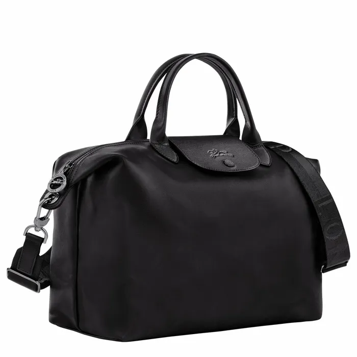 WomenMen Le Pliage Xtra L Handbag Black Longchamp Handbags