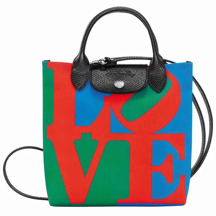WomenMen Longchamp X Robert Indiana XS Crossbody Bag Red Longchamp Handbags