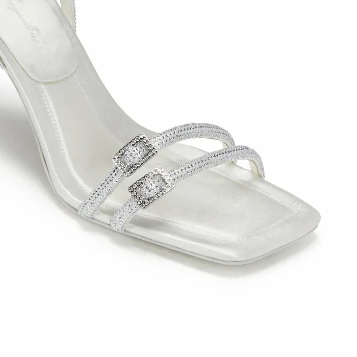Women Miah White Sandals Nana Jacqueline Bridal