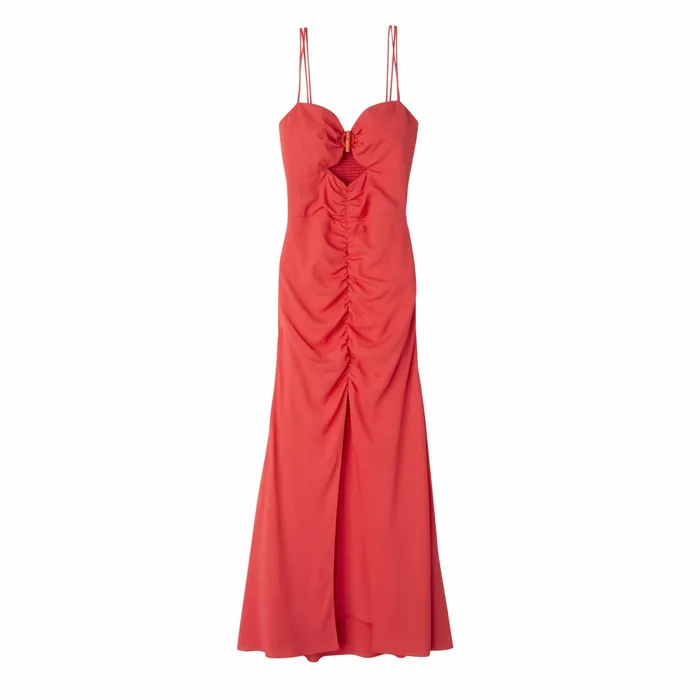 Women Midi Dress Strawberry Longchamp Dresses and Skirts
