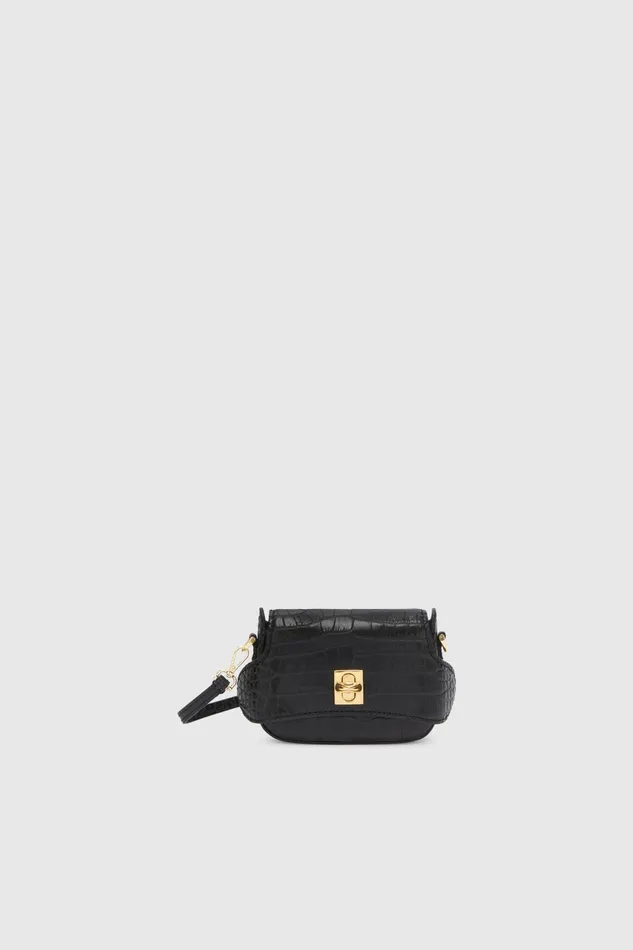 Women Mini Bags Ermanno Scervino Designer Mini Mini Audrey In Crocodile Print 8211 Ermanno Scervino Black Women Mini Bags Ermanno Scervino Designer Mini Mini Audrey In Crocodile Print 8211 Ermanno Scervino Black