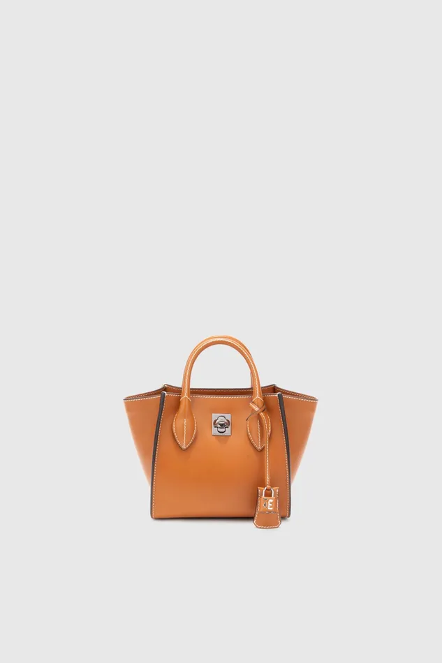Women Mini Bags Ermanno Scervino Leather Mini Maggie Bag In Brown 8211 Ermanno Scervino Brown Women Mini Bags Ermanno Scervino Leather Mini Maggie Bag In Brown 8211 Ermanno Scervino Brown