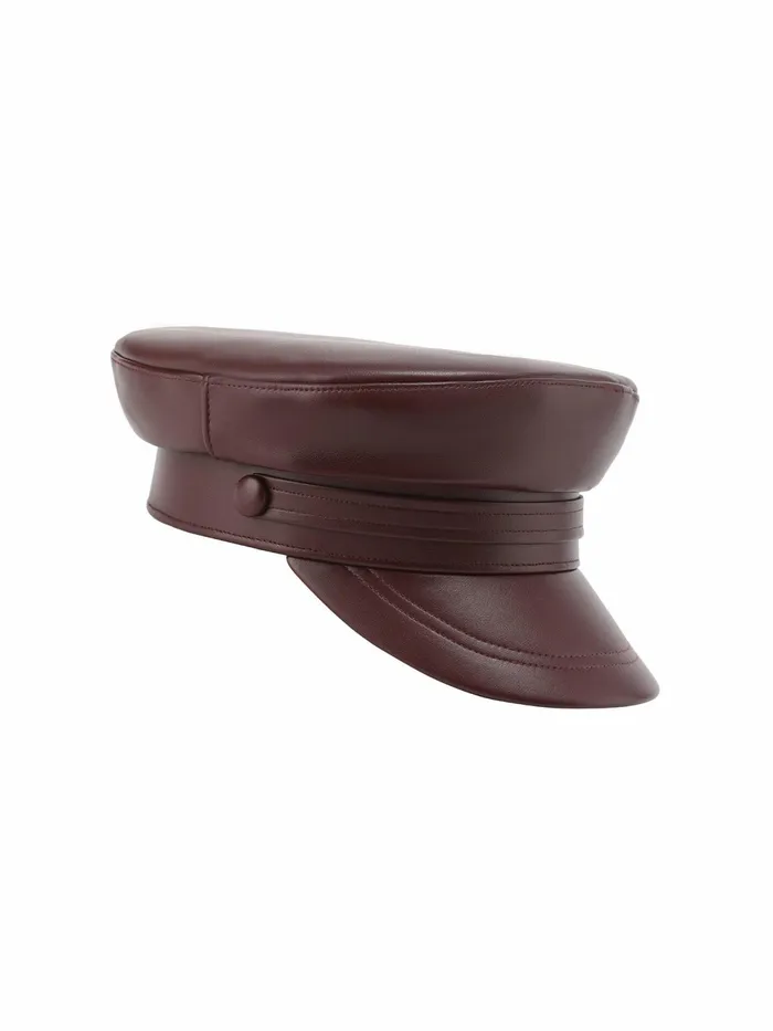Women Mirabel Faux Leather Hat Nana Jacqueline Hats