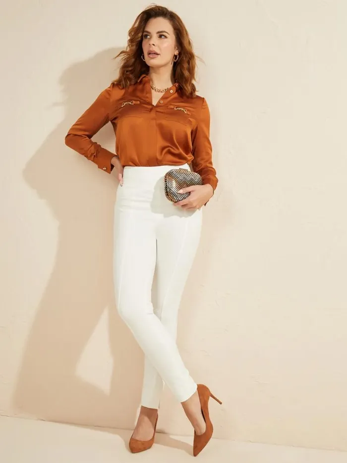 Women Moxie HighRise Skinny Pant Pale Pearl Marciano Bottoms Women Moxie HighRise Skinny Pant Pale Pearl Marciano Bottoms