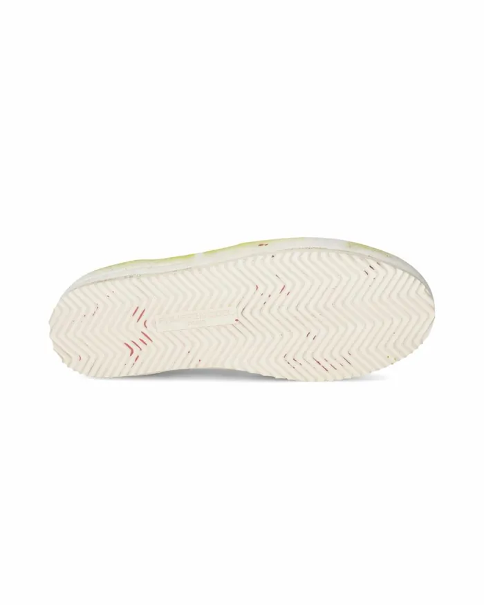 Women Nice Sneakers White Green Shoes Philippe Model Paris Street