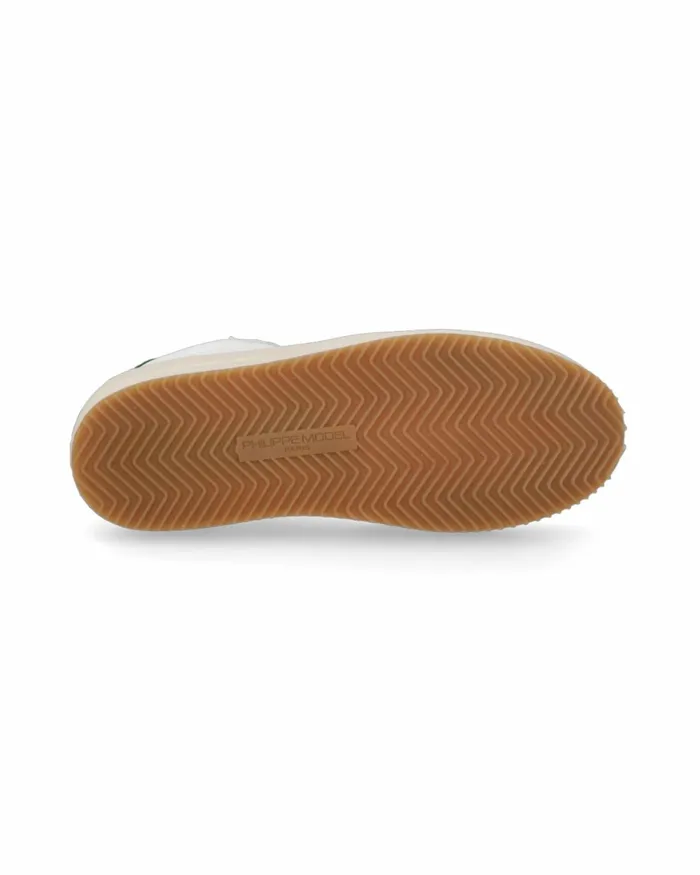 Women Nice Sneakers WhiteSilver Shoes Philippe Model Paris Casual