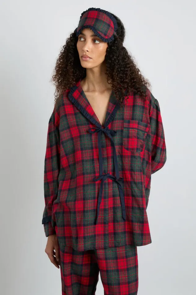 Women Nightwear Damson Madder Antonella Pj Set Red Tartan