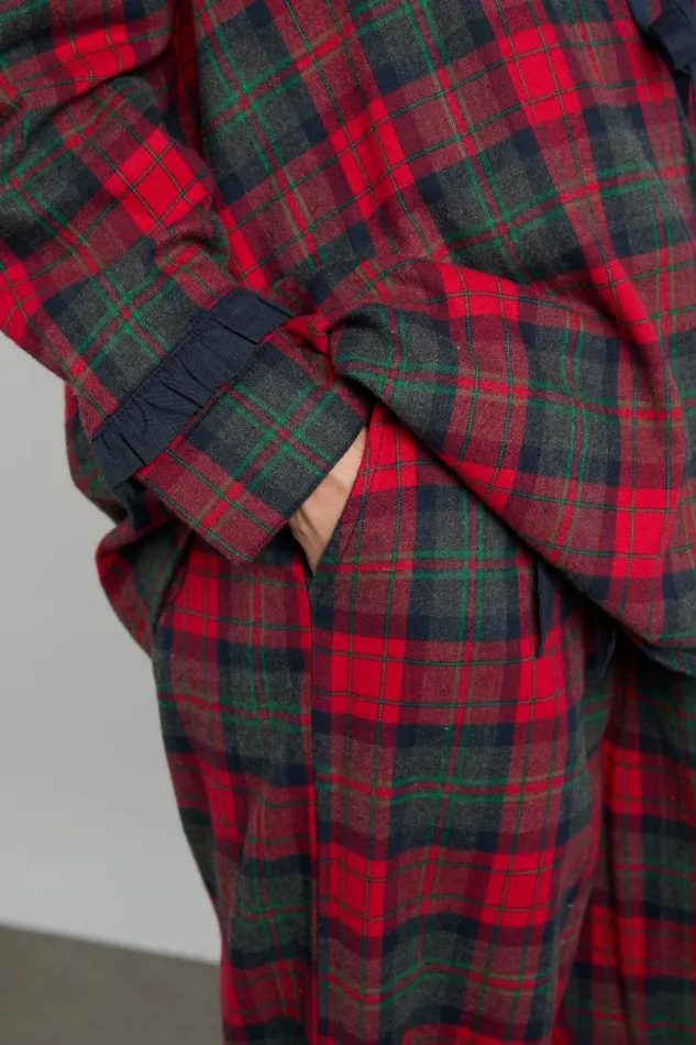 Women Nightwear Damson Madder Antonella Pj Set Red Tartan