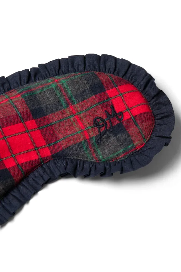 Women Nightwear Damson Madder Damson Pj Eye Mask 8211 Red Tartan
