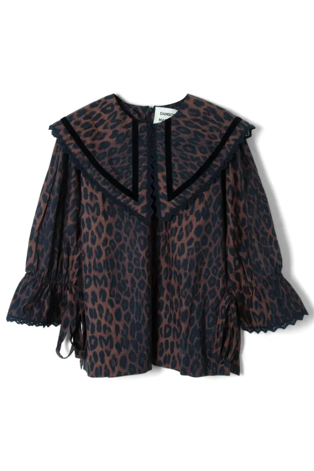 Women Occasion Wear Damson Madder Candice Blouse 8211 Leopard