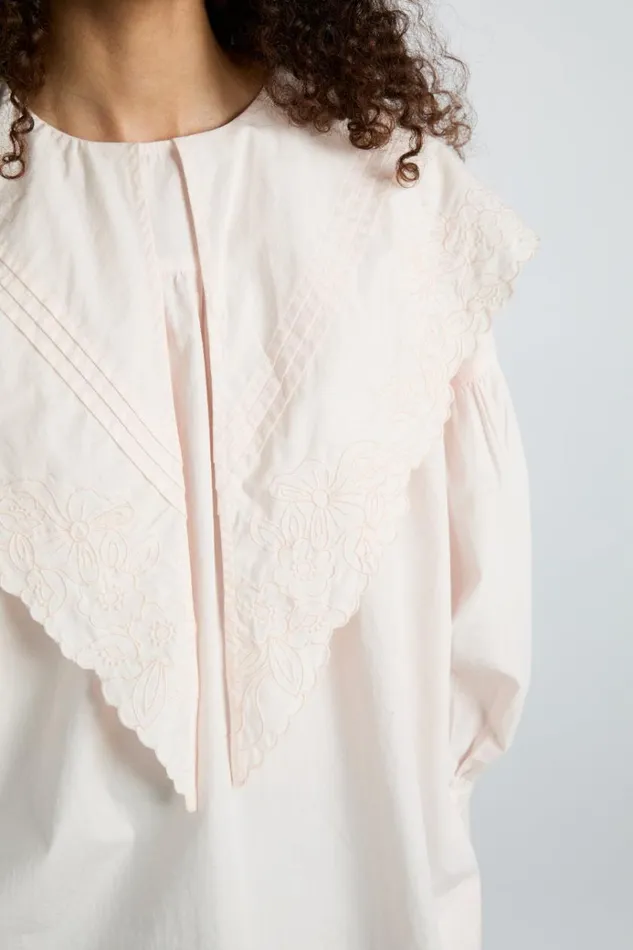 Women Occasion Wear Damson Madder Embroidered Candy Blouse 8211 Pink