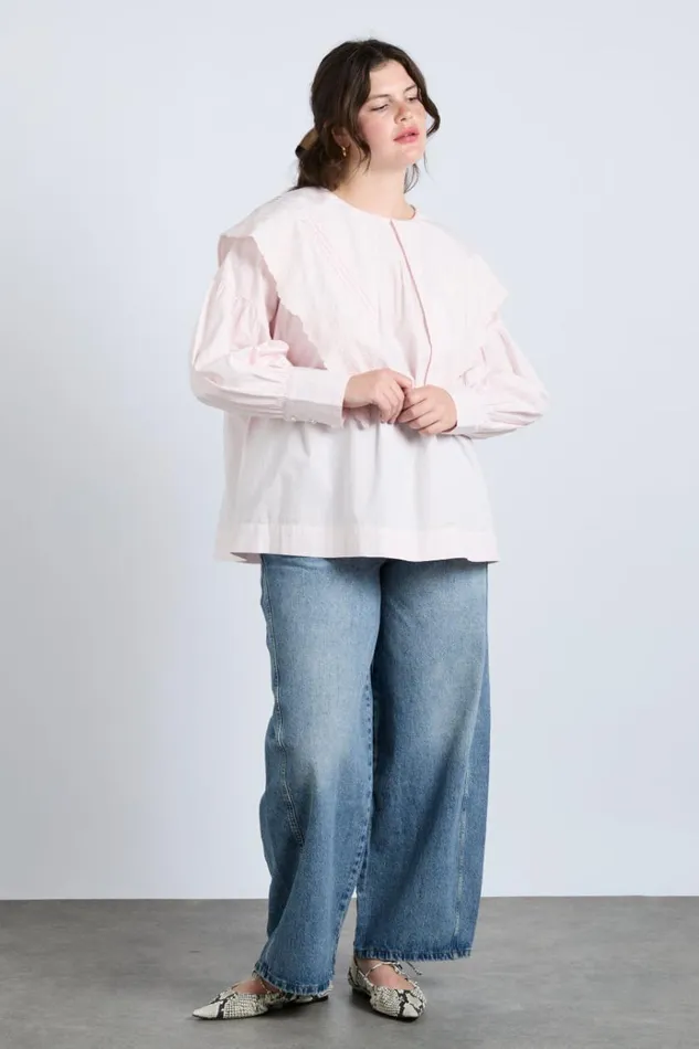 Women Occasion Wear Damson Madder Embroidered Candy Blouse 8211 Pink