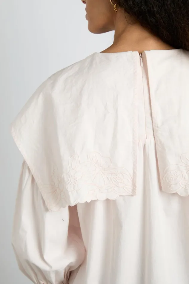 Women Occasion Wear Damson Madder Embroidered Candy Blouse 8211 Pink
