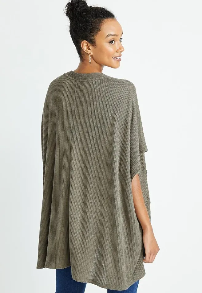 Women Olive Knit Cardigan Maurices Tops
