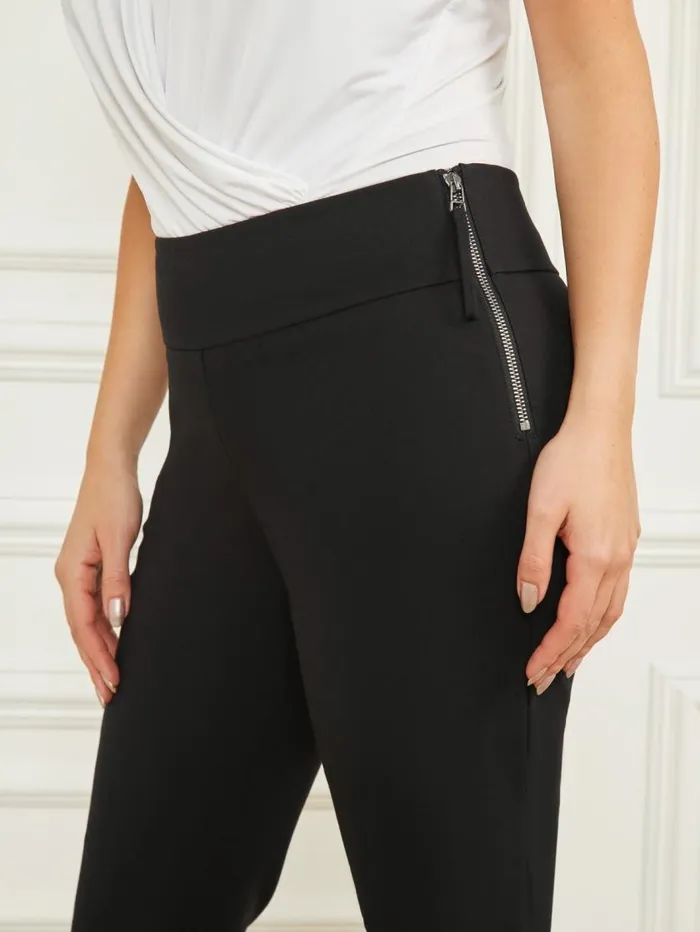 Women Olivia Skinny Pant Jet Black Marciano Bottoms Women Olivia Skinny Pant Jet Black Marciano Bottoms
