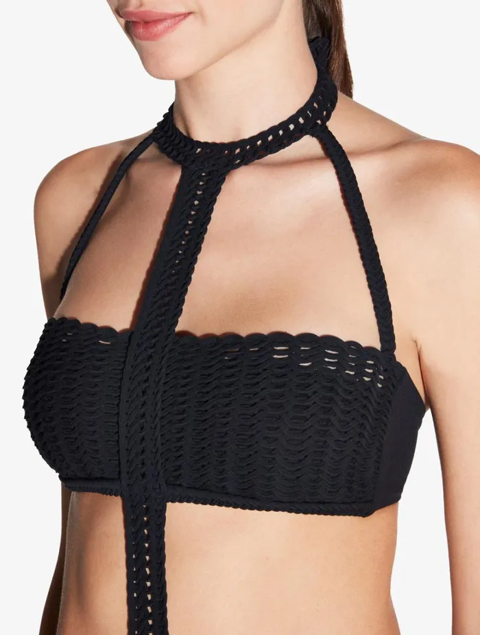 Women OnePiece Bathing Suits La Perla Trikini In Black With Soutache