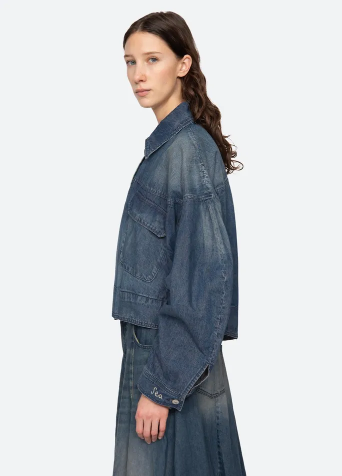 Women Outerwear Sea New York Amari Shirt Jacket Blue
