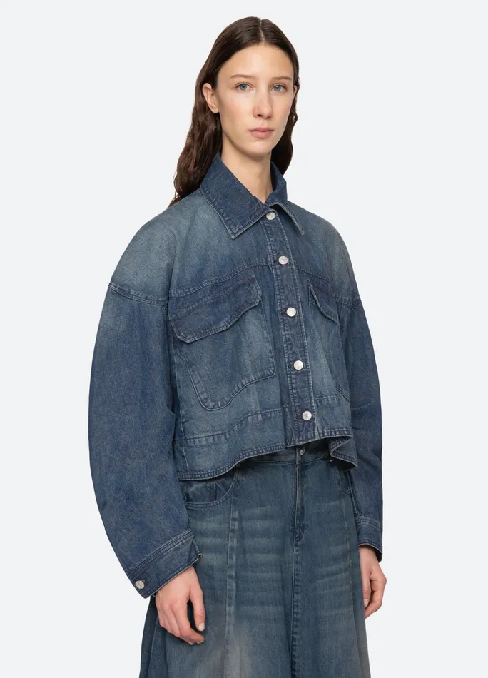 Women Outerwear Sea New York Amari Shirt Jacket Blue
